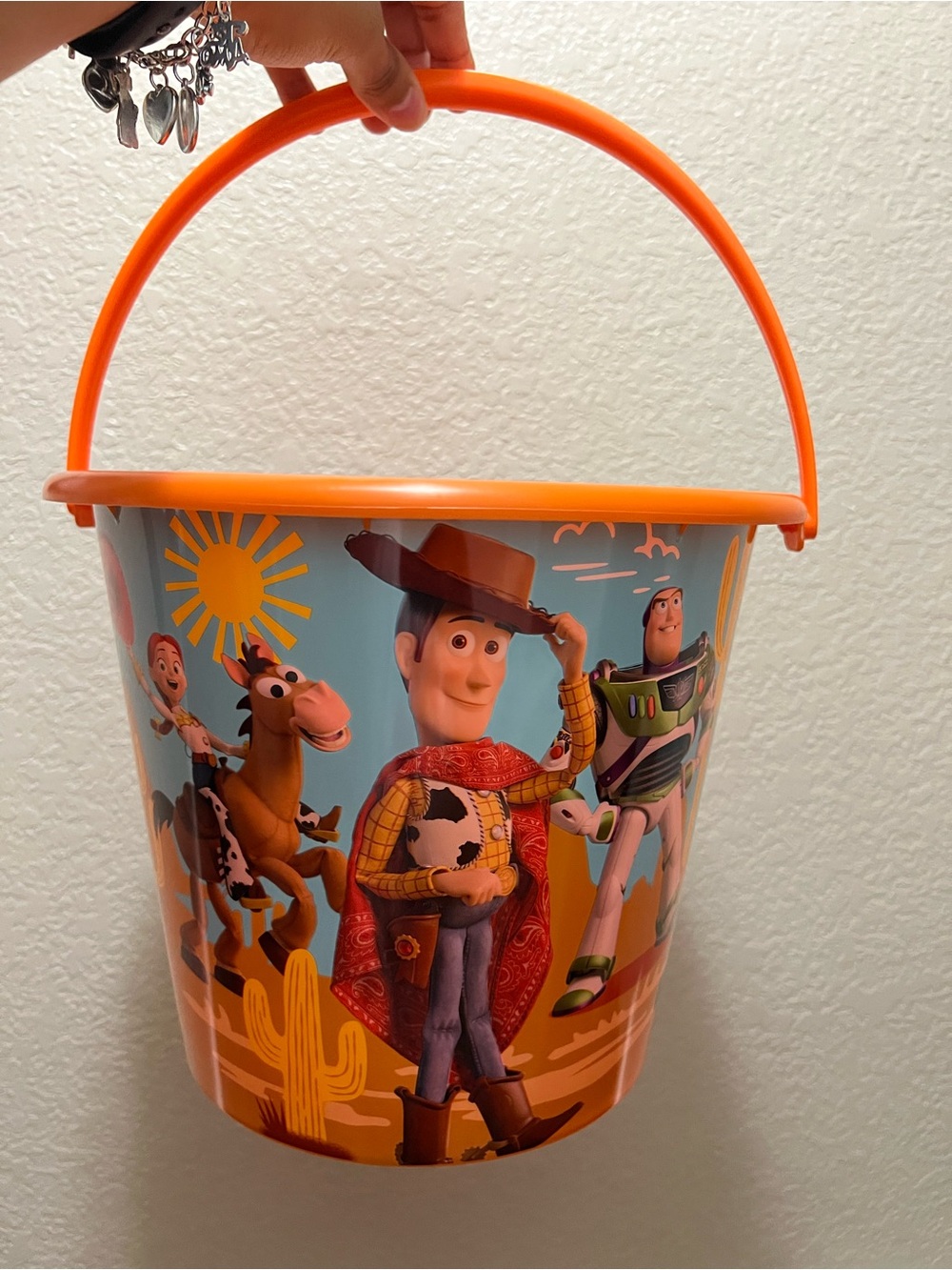 Disney Toy Story Orange Character Favor Bucket with Handle